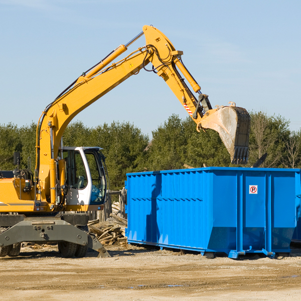 are there any restrictions on where a residential dumpster can be placed in Cambridgeport VT